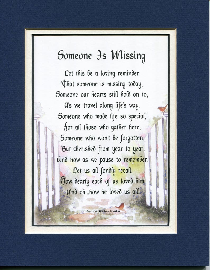 Bereavement sympathy memorial poem gift loss of father