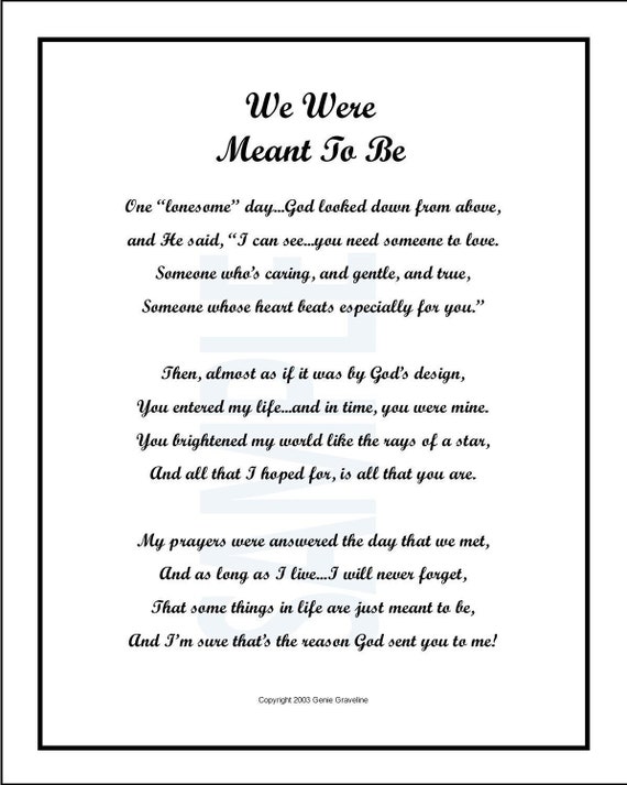 My Love Poetry for Him Print 8 X 10. Digital Download. Gift 