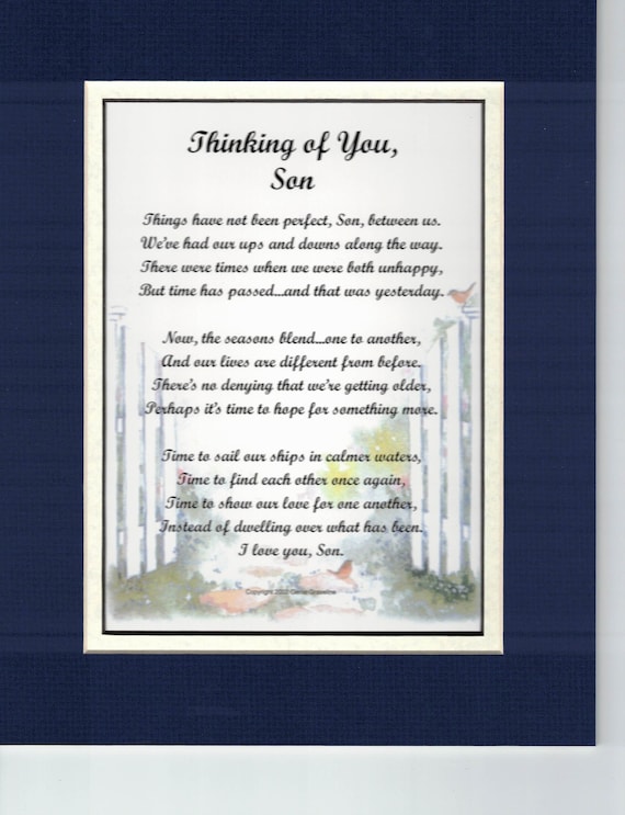 Thinking Of You Son Thinking Of You Son | Etsy