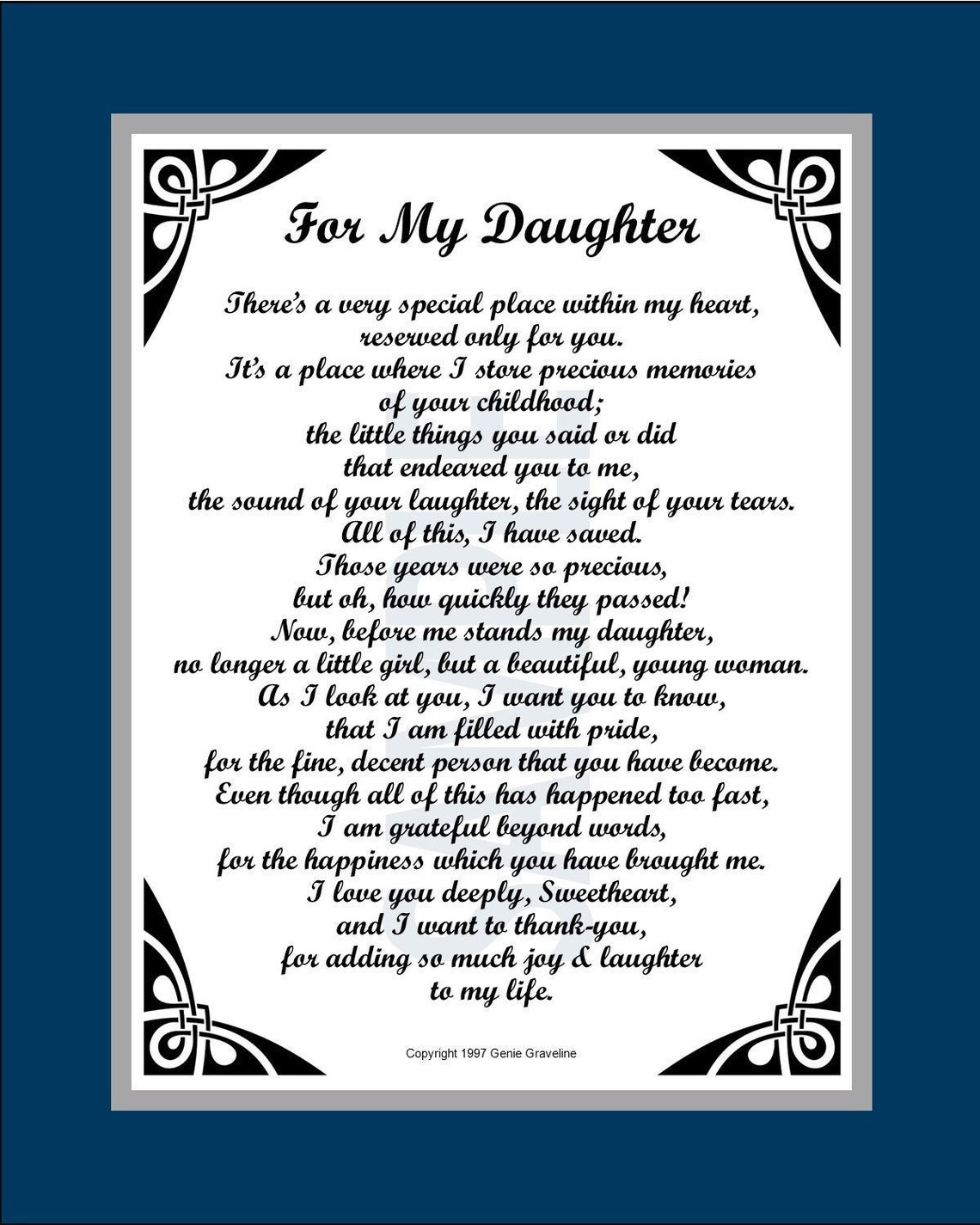 Poem For My Daughter DIGITAL DOWNLOAD My Daughter Poem Verse Etsy Poem For My Daughter DIGITAL DOWNLOAD My Daughter Poem Verse Etsy