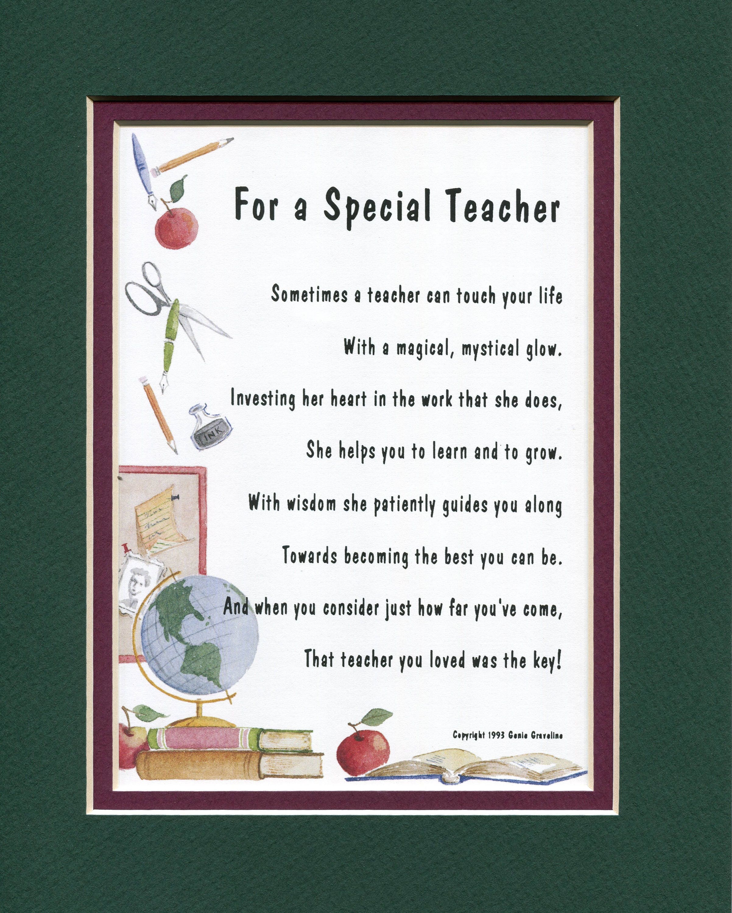 Teachers Poem Thank You