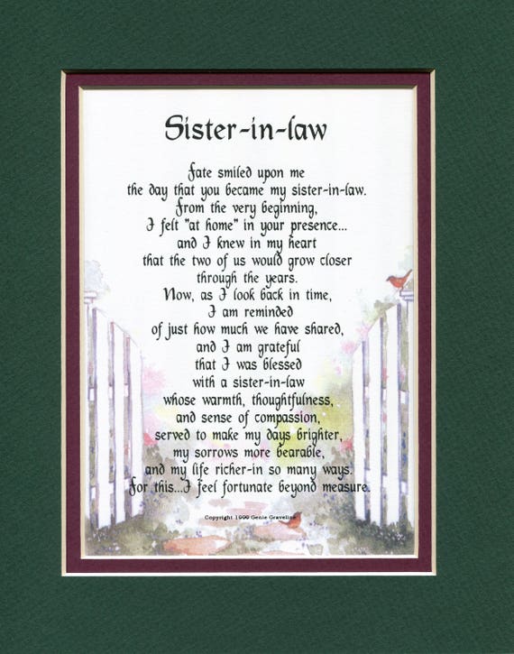 sister-in-law-poem-sister-in-law-present-sister-in-law-gift-etsy