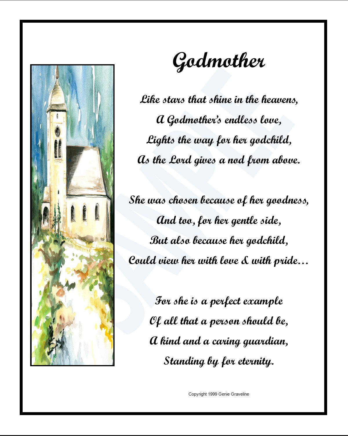 Godmother Poem, DIGITAL DOWNLOAD, Godmother Gifts, Godmother Presents ...