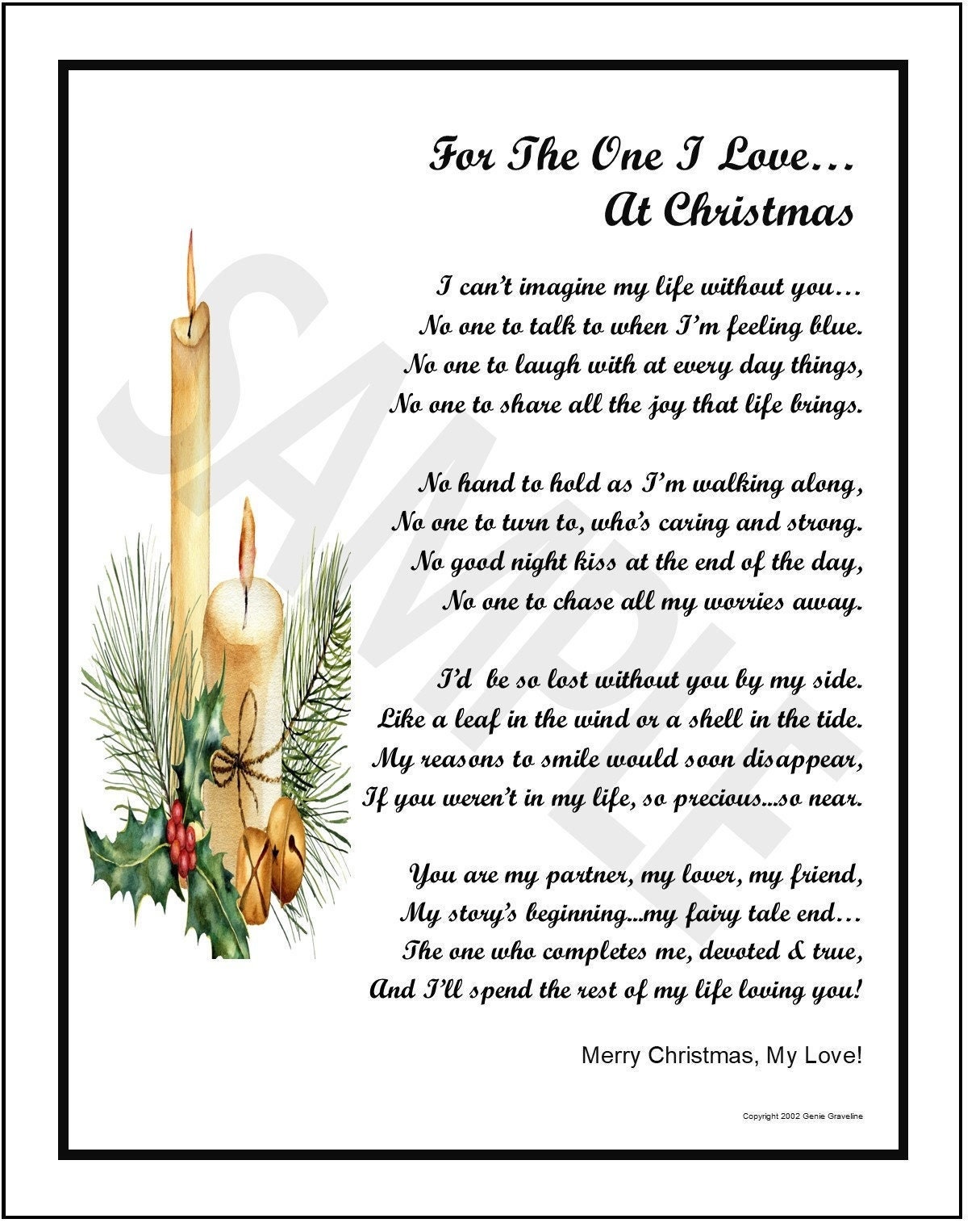 Christmas Poem for Boyfriend, DIGITAL DOWNLOAD, Christmas Poem for  Boyfriend, Christmas Poem Print Verse for Husband Wife Lover Soulmate, -  Etsy, image size:1215x1515