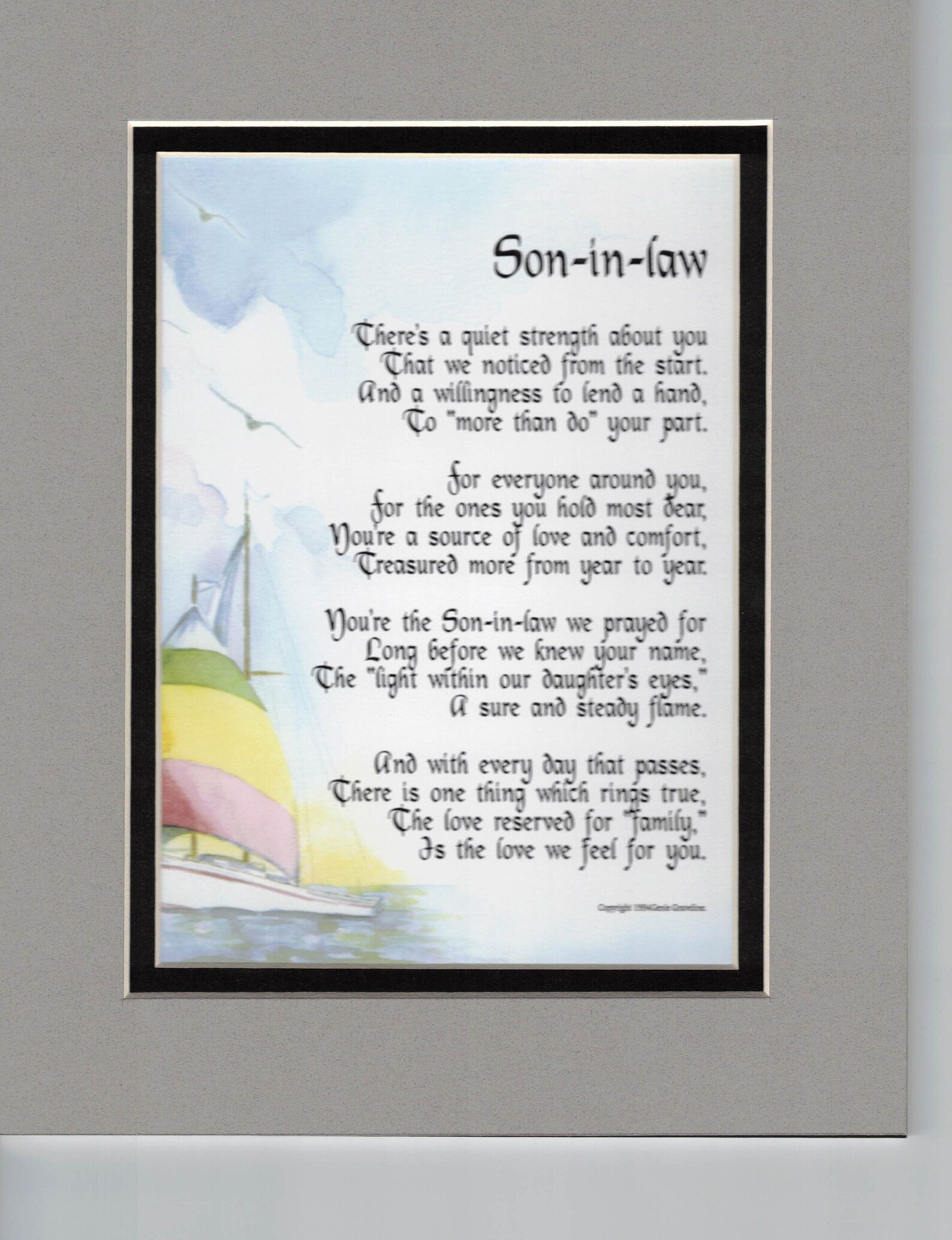 Birthday Poem For Son In Law