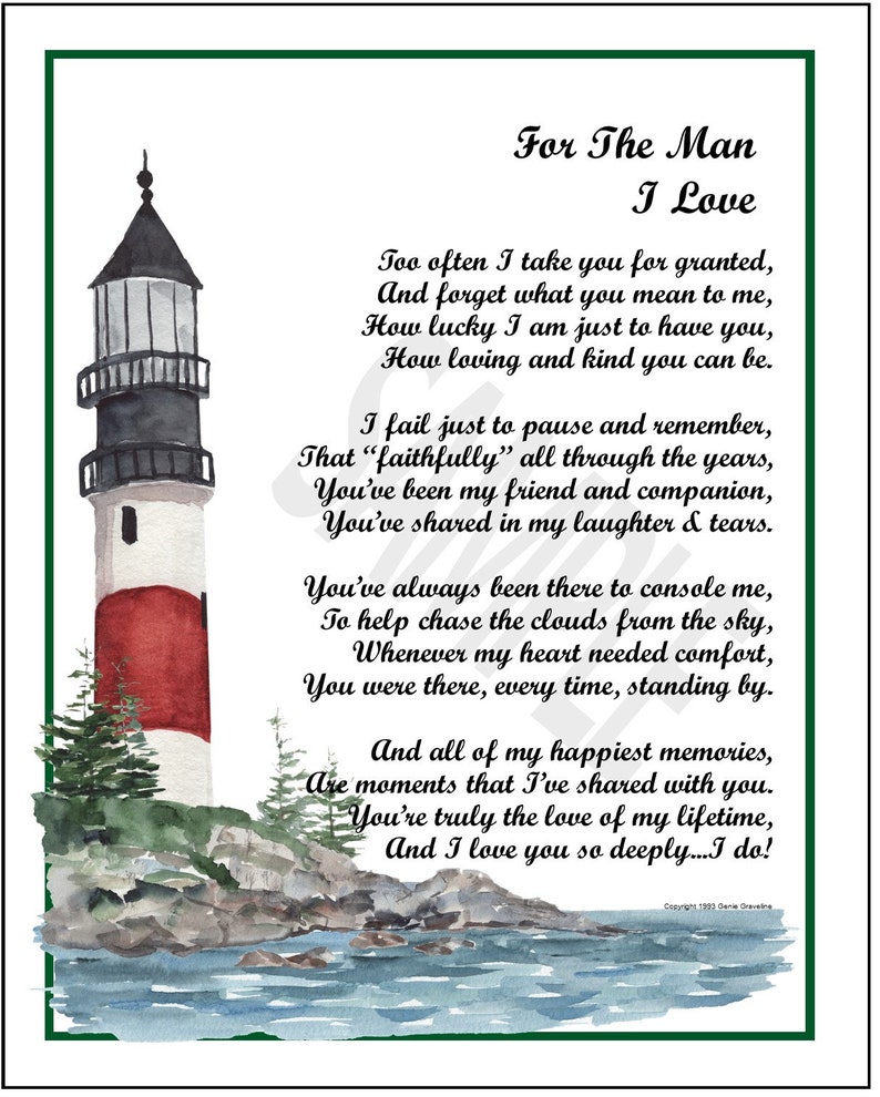 Husband Poem DIGITAL DOWNLOAD Husband Print Husband Verse - Etsy