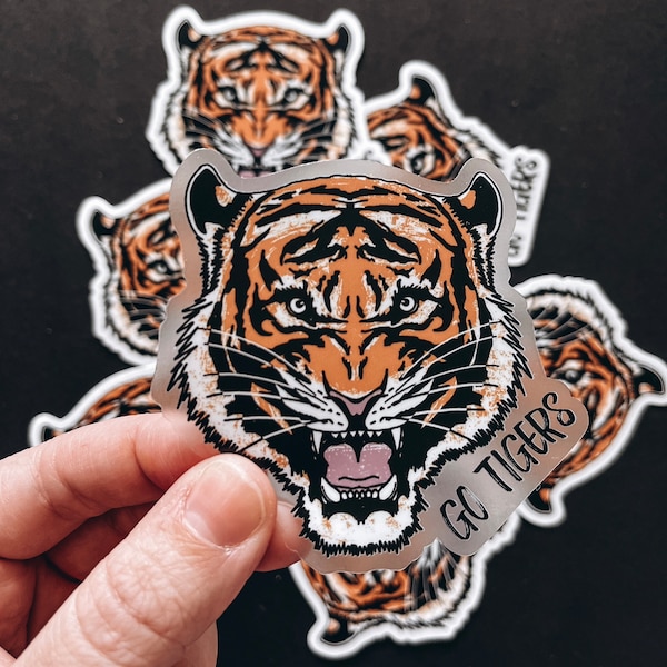 Clemson Tigers Clear Sticker 3” - Waterproof