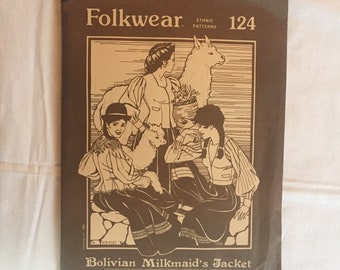 Folkwear Bolivian Milkmaid/'s Jacket in Spanish Style 8-22 Sewing Pattern #124