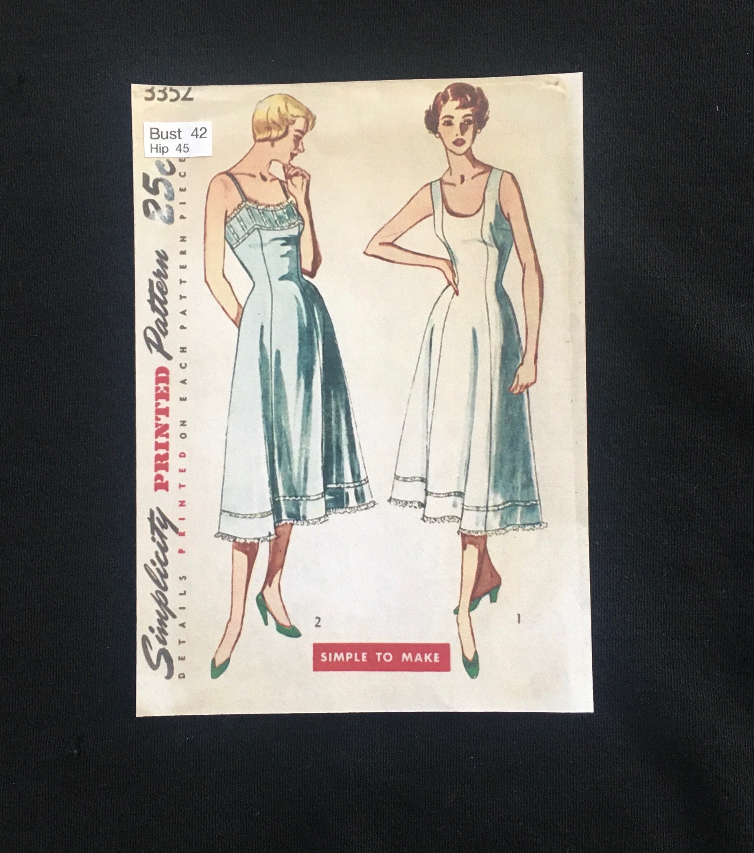 1930s LOVELY Lingerie Set Bra and Tap Pants Pattern SIMPLICITY 1517 Bust 34 Vintage  Sewing Pattern FACTORY FOLDED