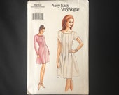 1995 Sizes 12-14-16 DRESS Pattern UNCUT Very Easy Very Vogue 9262 Fitted A-Line Dress, Above Knee, Front Back Tucks
