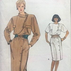 1990s Size 16, UNCUT Vogue 8881; Very Easy, Loose Fitting, Straight Dress Pattern