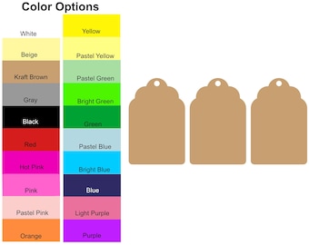 Blank Heart Cutouts Die Cuts Tags Note Cards 3 Sizes 4 Colors DIY Party Favors Scrapbooking Price Tags Labels Set of 25 Free Shipping
