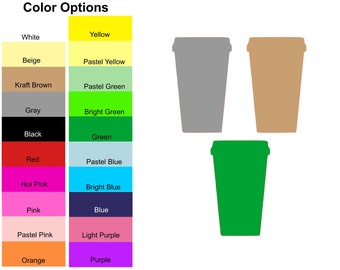 custom paper hot cups 25 Pieces - Coffee Cup Paper Die Cut Shape Cut Outs for Bulletin Boards, Classroom Decorations, Party Decorations, Scrapbooking and Crafts