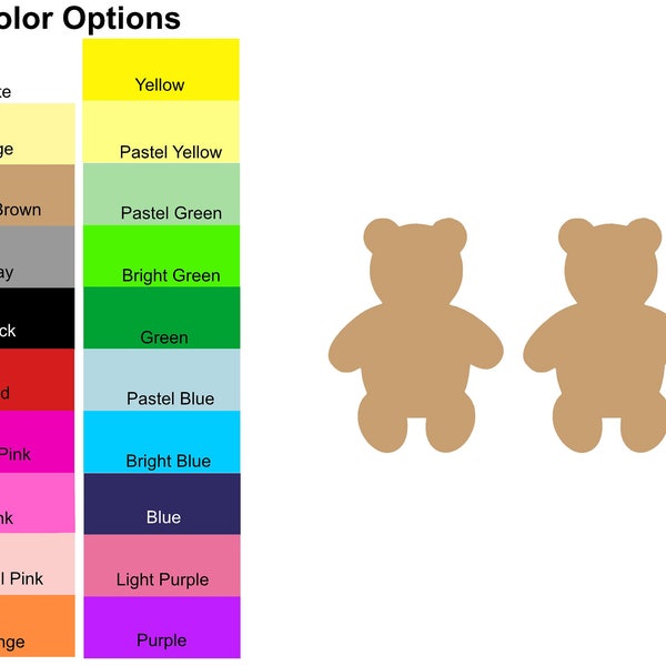 25 Pieces - Teddy Bear Die Cut Shapes, Paper Teddy Bear Shapes, Teddy Bear Shapes for Card Making, Scrapbooking, Bulletin Boards and DIY