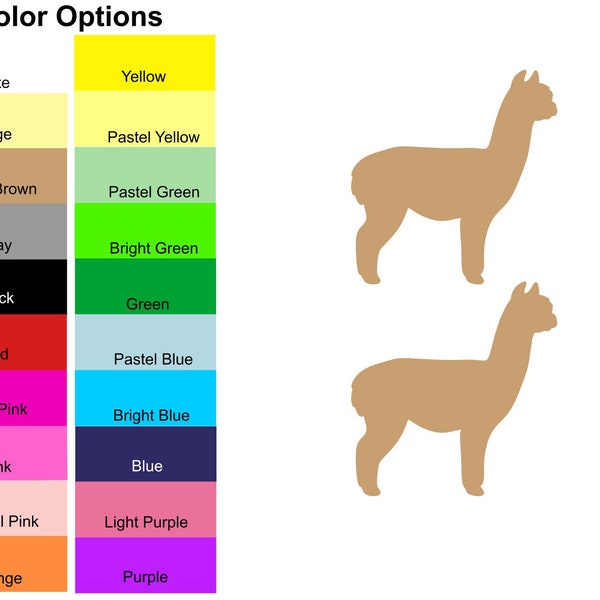 25 Pieces -  Alpaca Llama Paper Die Cut Shape Cut Outs for Bulletin Boards, Classroom Decorations, Party Decorations, Scrapbooking & Crafts