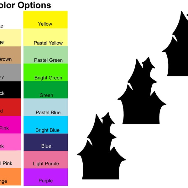 25 Pieces - Halloween Haunted House Paper Die Cut Shapes, Haunted House Shapes for Bulletin Boards, Classroom and Party Decorations