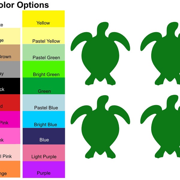 25 Pieces - Sea Turtle Paper Die Cut Shape Cut Outs for Bulletin Boards, Classroom Decorations, Party Decorations, Scrapbooking Cards Crafts