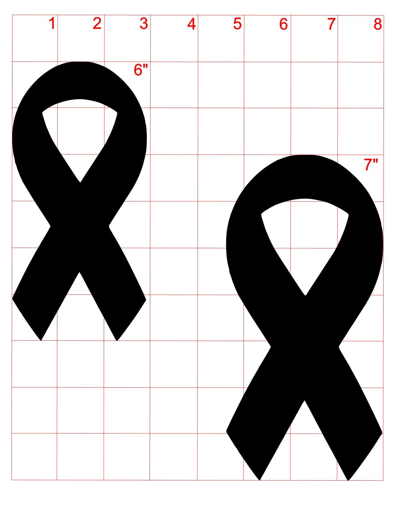 25 Pieces Cancer Awareness Ribbon Paper Die Cut Shape Cut - Etsy