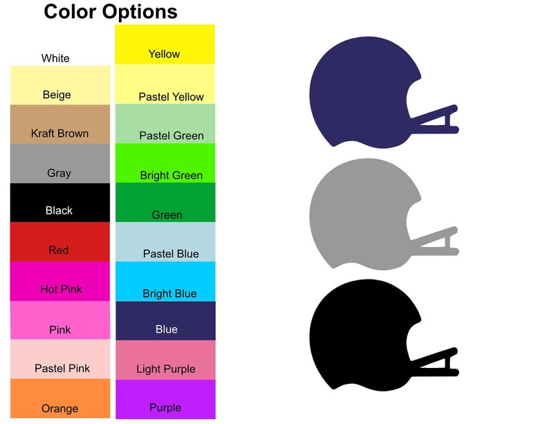 25 Pieces Football Helmet Paper Die Cut Shape Cut Outs for Etsy