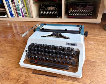 1965 Erika Model 50 "Robotron" Portable Typewriter with Case, Pica Gothic Typeface – Serviced