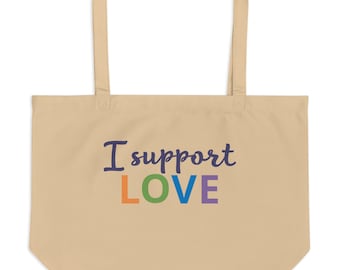 Love Large organic tote bag