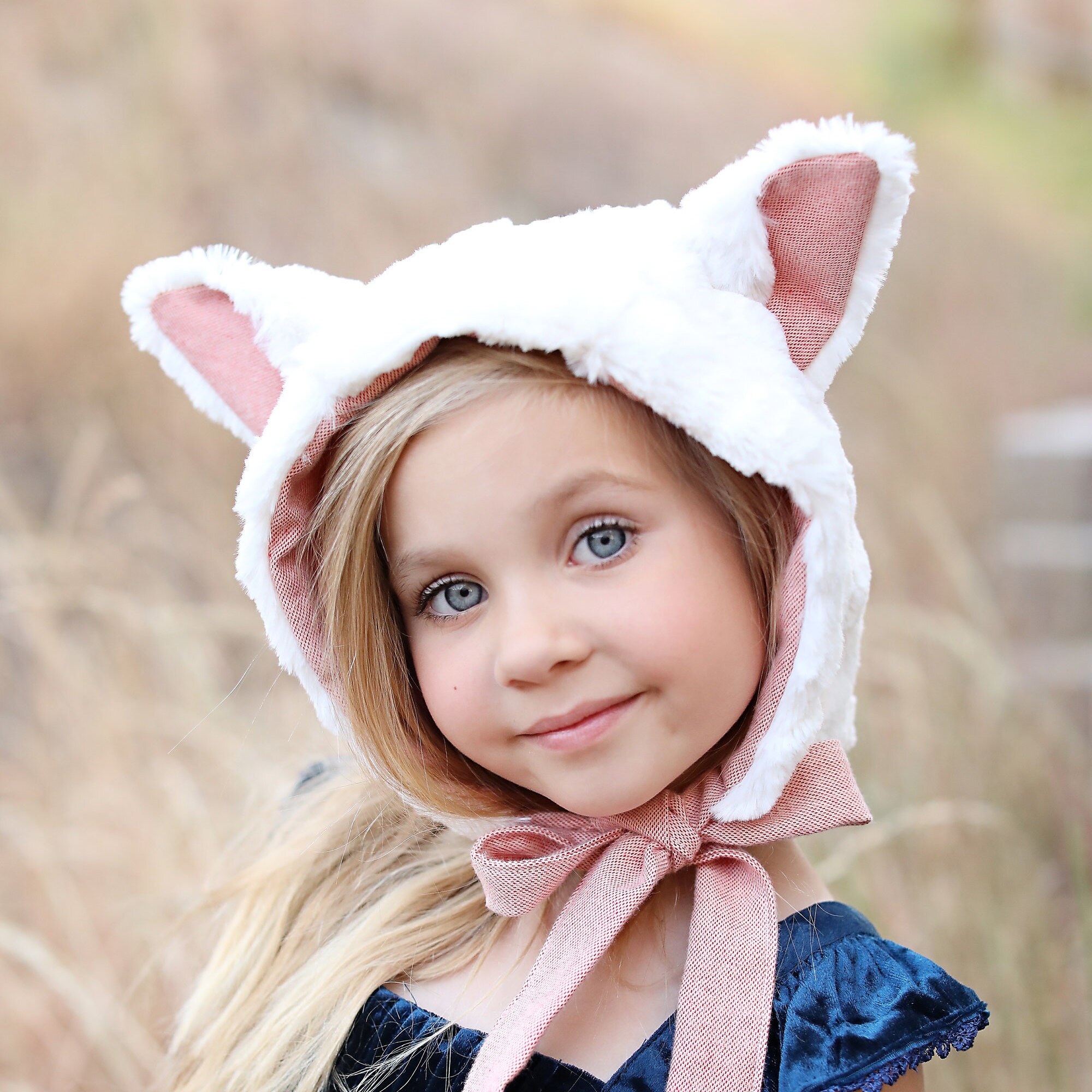 帽子 kiddy stuff kitty bonnet 12-24m Fur Kitty Bonnets - Etsy