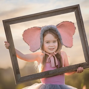 Elephant Hat/Baby Bonnet/Elephant Bonnet/Dumbo hat/soft hat/Faux Fur/100% cotton