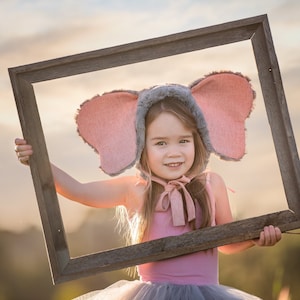 Elephant Hat/Baby Bonnet/Elephant Bonnet/Dumbo hat/soft hat/Faux Fur/100% cotton image 1