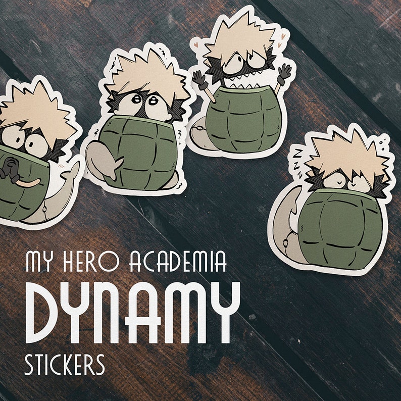 My Hero Academia BNHA Dynamy Sticker Set image 1