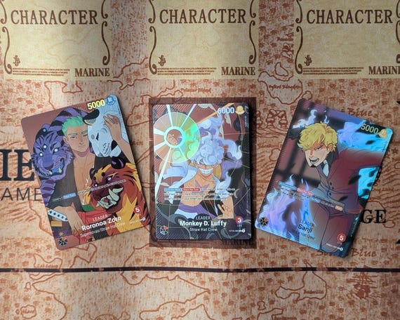 PRB01-001 Custom Leader Card Red Sanji OP TCG - Etsy