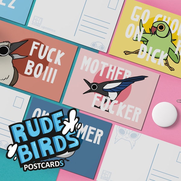 Rude Birds - Postcards