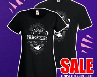 Thelyss' Magical Teleportation Services Critical Role Tshirt Unisex Girly Fit