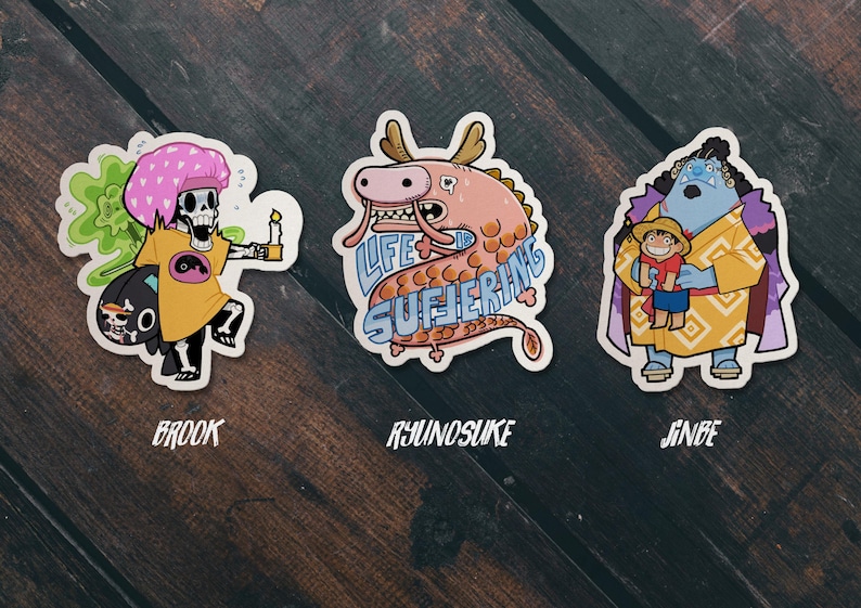 One Piece Sticker Set Charaktere Bild 2