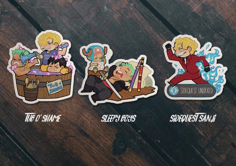 One Piece Sticker Set Charaktere Bild 3