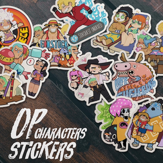 One Piece Sticker Set Characters