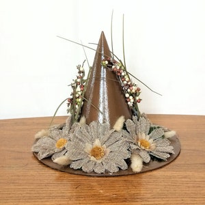 Witch Hat Centerpiece, Sunflower Centerpiece, Fake Flower Arrangement, Silk Flower Centerpiece, Hallowen Arrangement, Fall Centerpiece