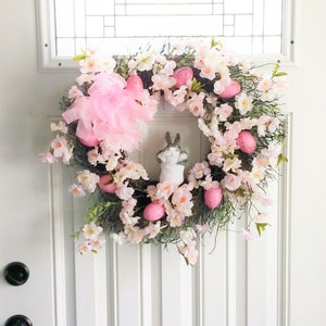 Easter Wreath, Easter Bunny Wreath, Front Door Wreath, Door Wreath, Spring Wreath, Bunny Wreath, Easter Door Wreath, Wreath for Door, Wreath