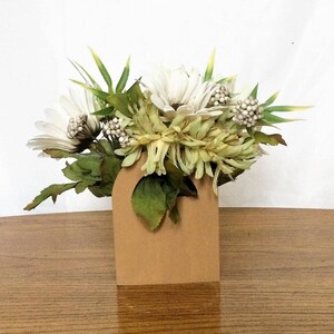 Yellow Carnation Floral Arrangement, Spring Silk Flower Centerpiece, Spring Decor, Spring Flower Arrangement, Spring Table Centerpieces