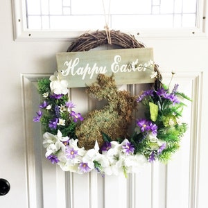 Easter Wreath, Easter Bunny Wreath, Front Door Wreath, Door Wreath, Spring Wreath, Bunny Wreath, Easter Door Wreath, Wreath for Door, Wreath