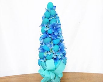 Blue Hydrangea Flower Arrangement, Spring Silk Flower Centerpiece, Easter Decor, Spring Floral Arrangement, Easter Table Centerpiece, Spring