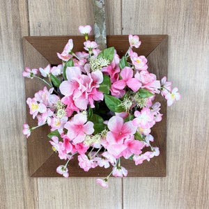 Mini Cherry Blossom Wreath, Summer Door Wreath, Front Door Wreath, Summer Wreath, Door Wreath, Spring Wreath, Pink Wreath, Wreath for Door