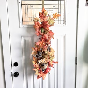 Front Door Swag, Fall Door Swag, Fall Swag, Door Swag, Turkey Swag, Autumn Swag, Swag for Door, Pumpkin Swag, Autumn Door Swag, Harvest Swag