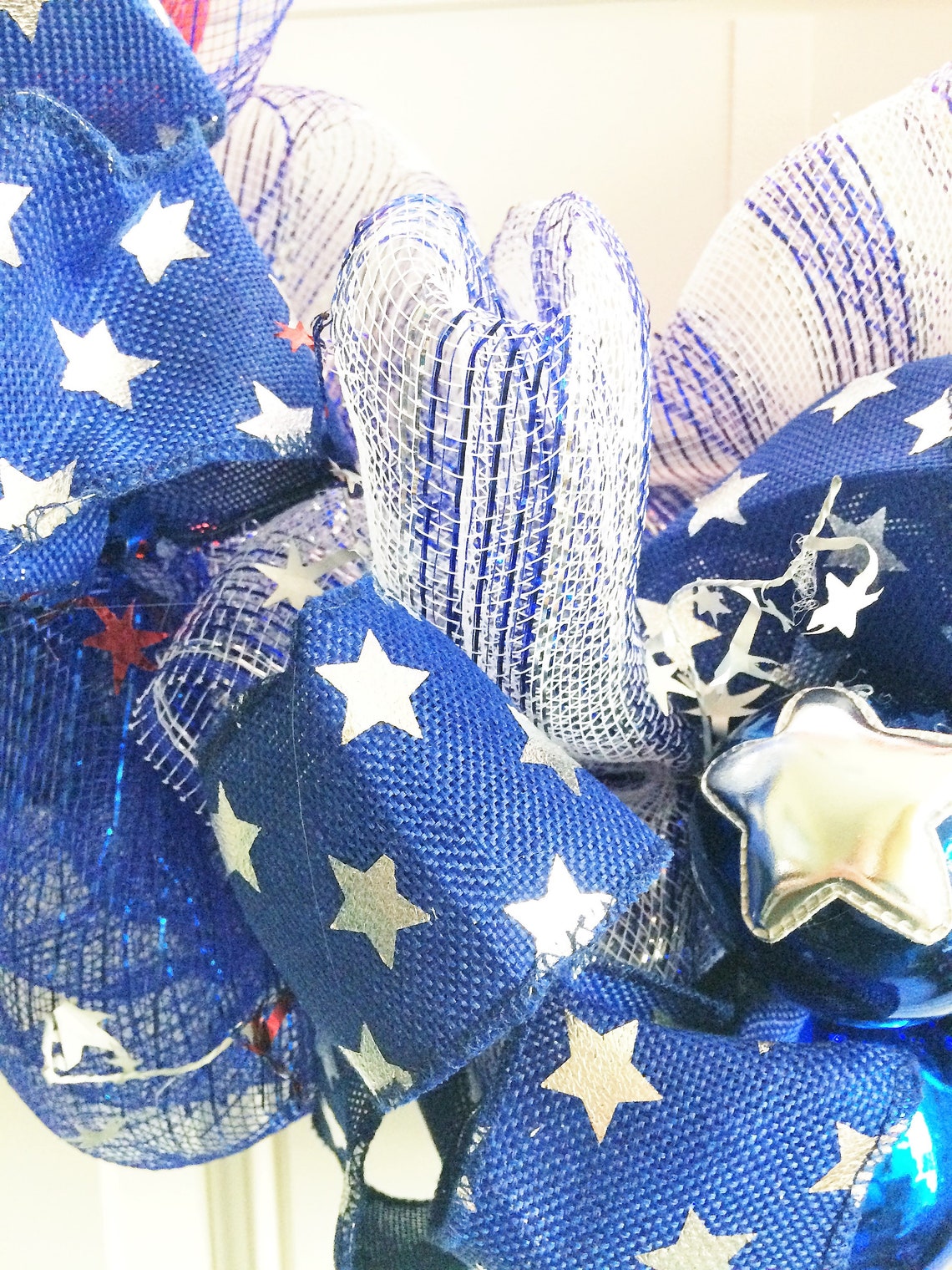 4th of July Wreath Star Wreath Front Door Wreath Door Etsy