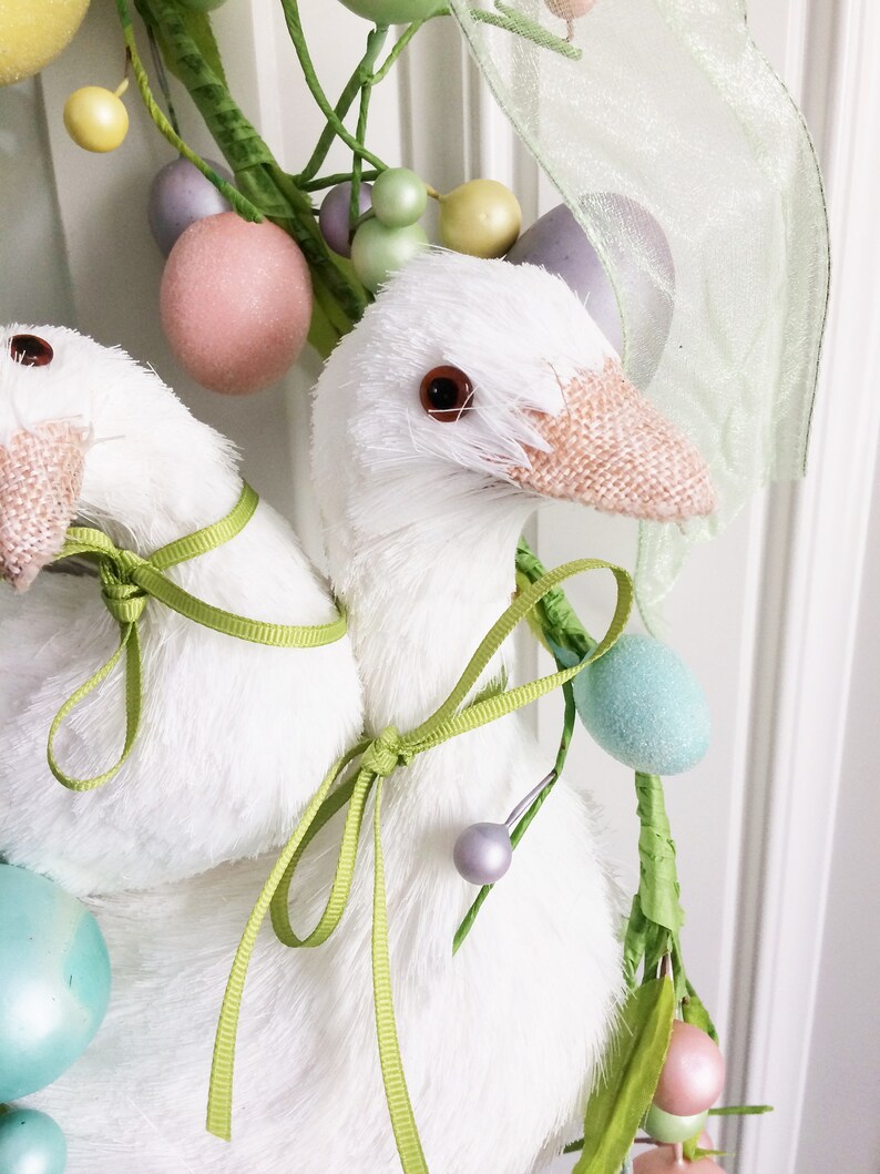 Easter Goose Swag Front Door Swag Easter Swag Spring Door Etsy