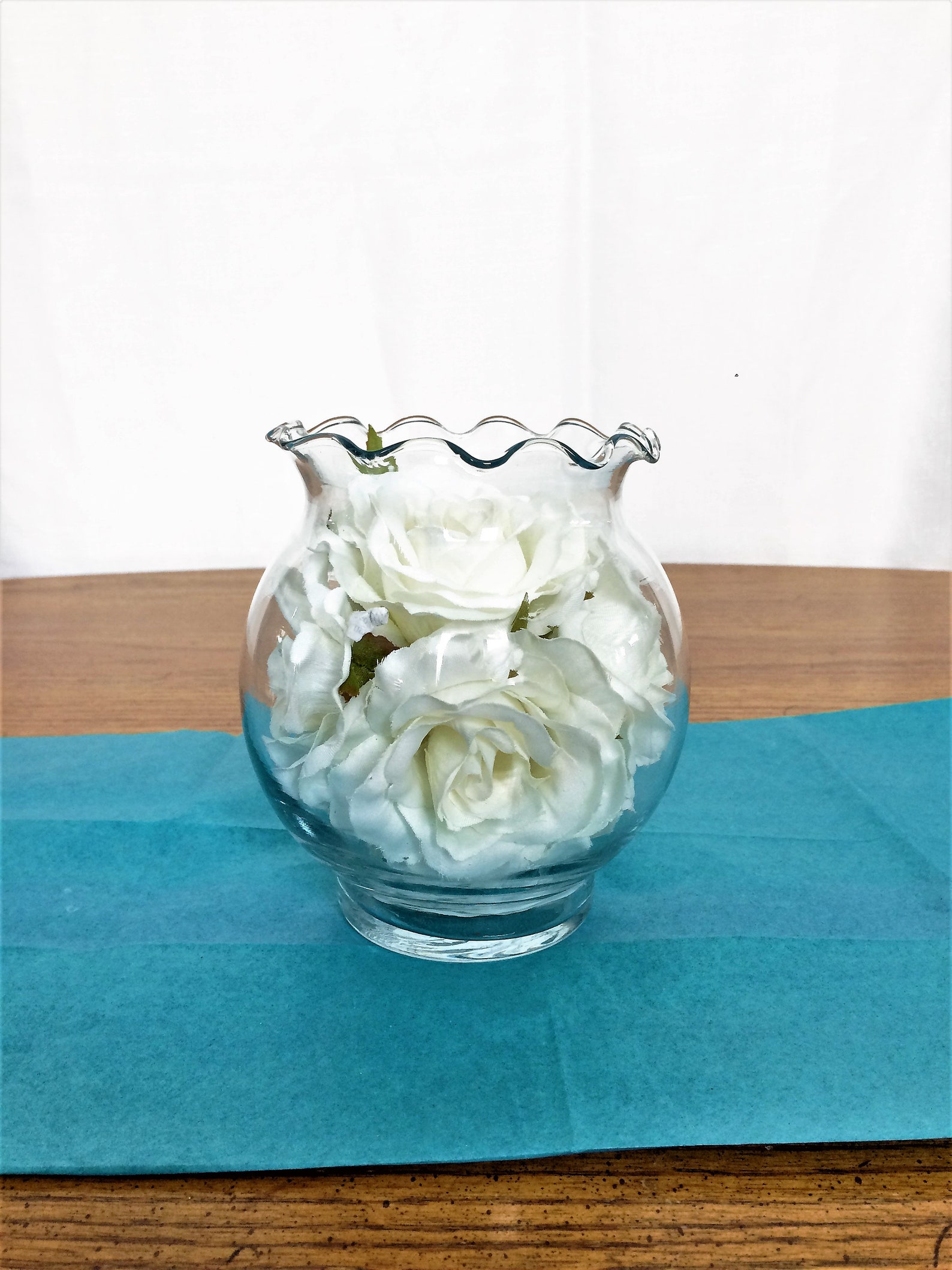 Rose Flower Arrangement Silk Flower Centerpiece. Artificial Etsy