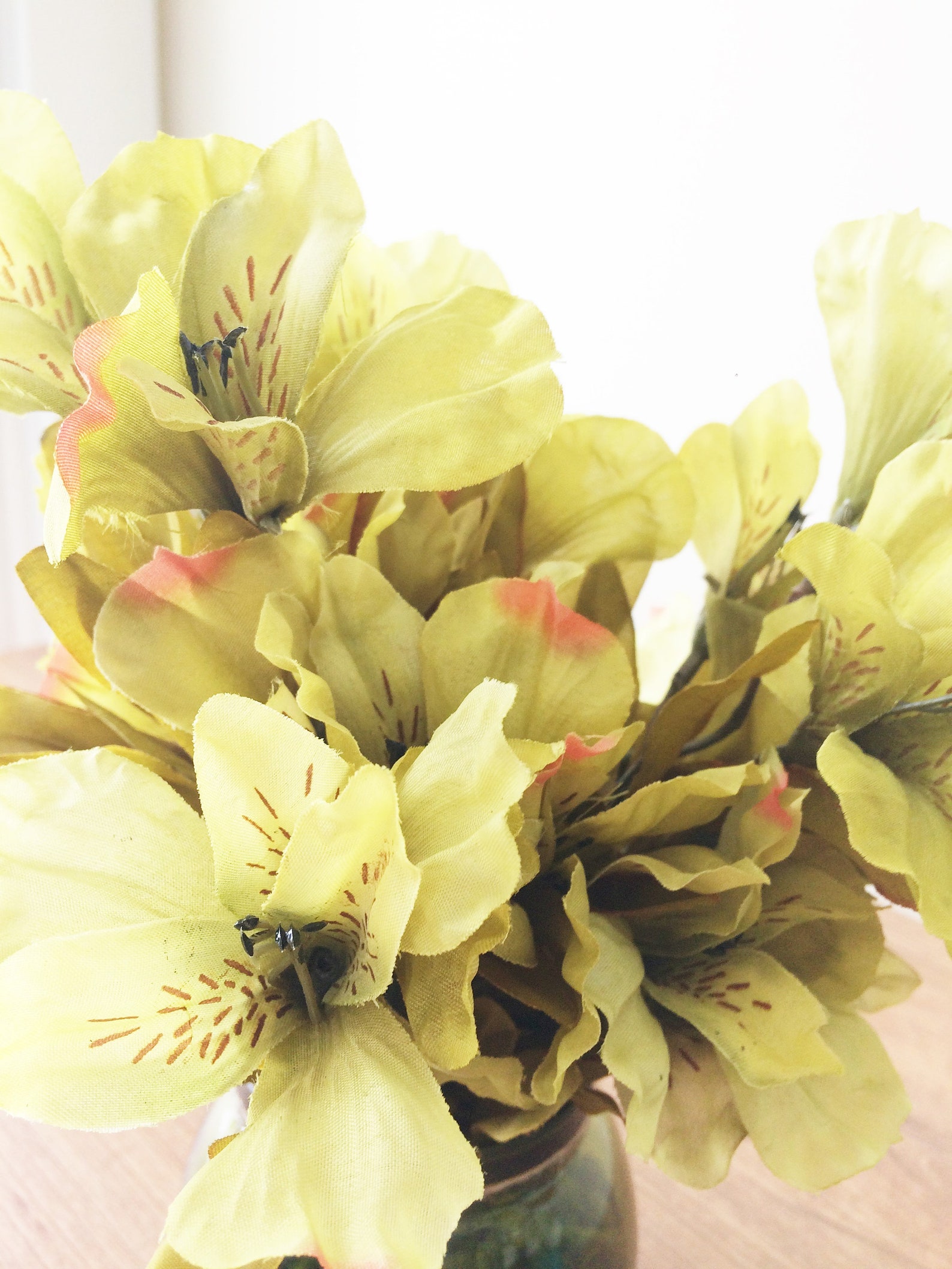 Tiger Lily Flower Arrangement Silk Floral Centerpiece Fall Etsy