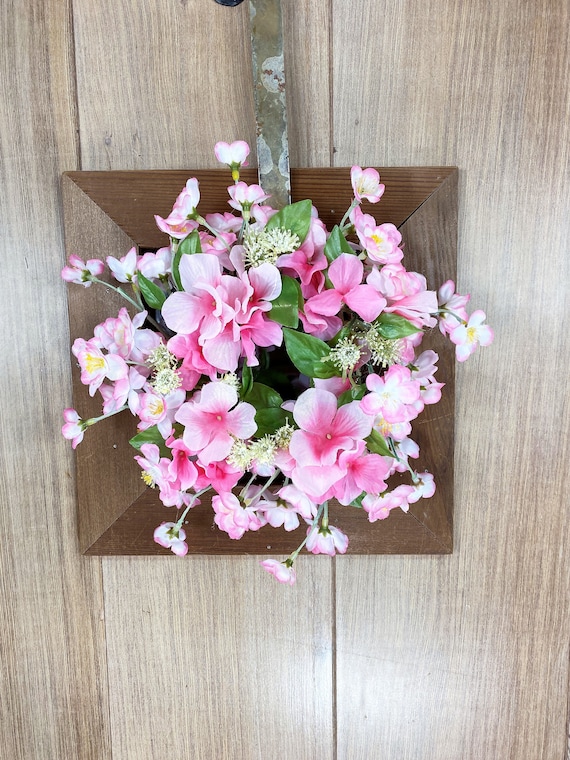 小さな桜のリース フラワーリース 造花 ピンクリース 【公式通販】