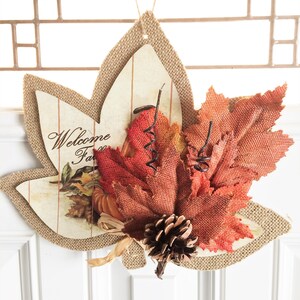 Front Door Hanger, Fall Door Hanger, Maple Leaf Door Hanger, Door Hanger, Autumn Door Hanger, Harvest Door Hanger, Hanger for Door, Fall