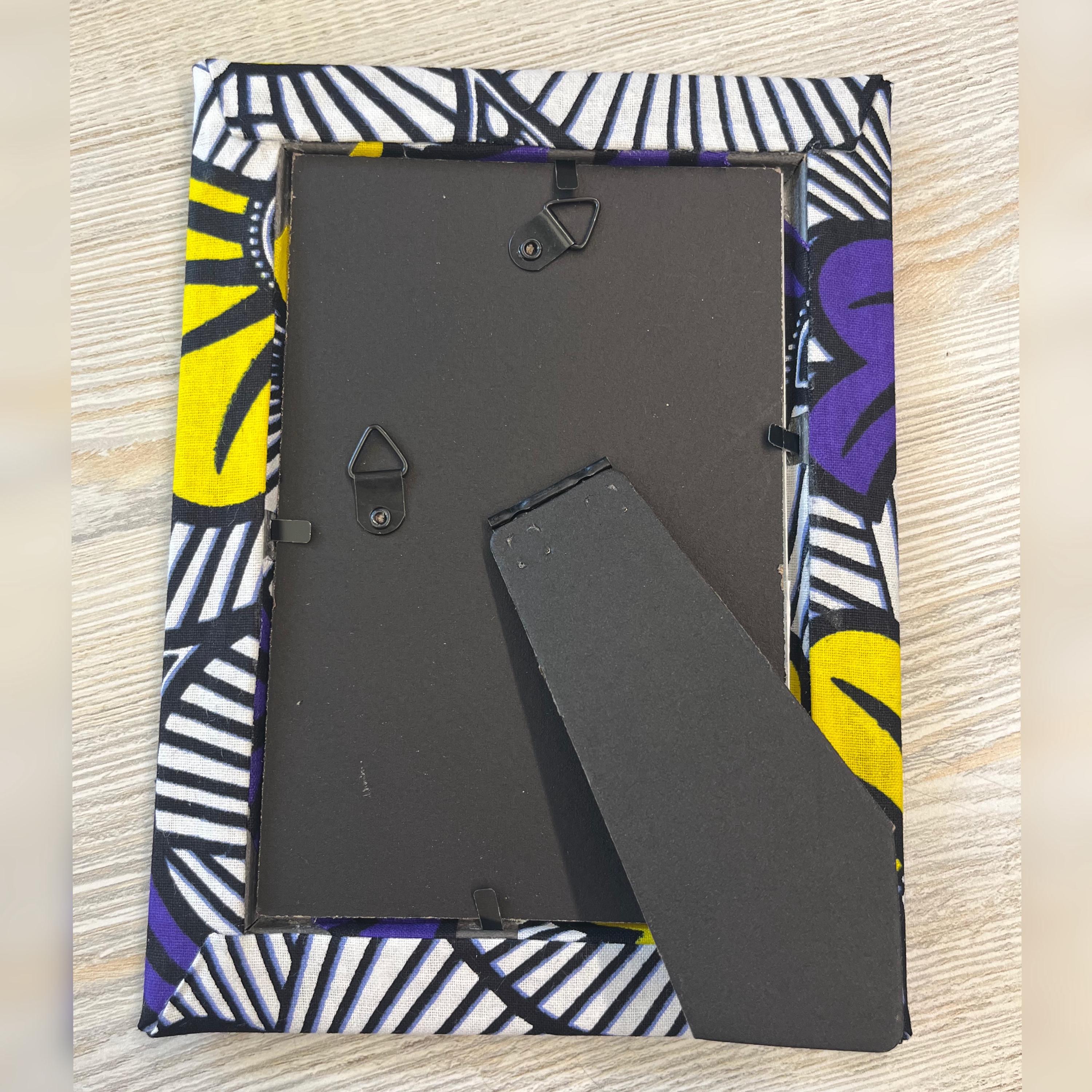 Handmade African Floral Photo Frame 4x6 | Ankara Fabric Afrocentric ...