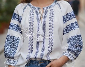 Oekraïense blouse vyshyvanka/Vyshyvanka/Boerenblouse/Oekraïense stijl/geborduurd shirt/etnische stijl/Oekraïense kleding/dameskleding